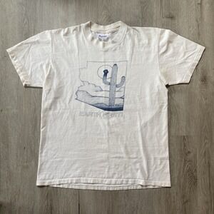 Vintage 80s EARTH FIRST! Tee Shirt Medium Radical Environmental Activism 1987 ✊